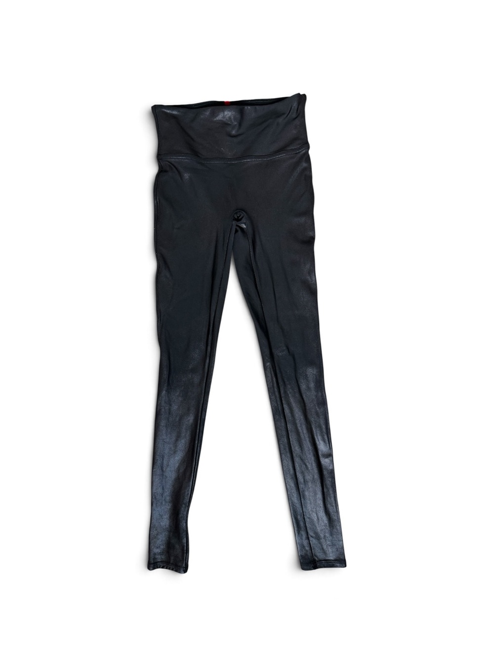 SPANX Women's Black High-Waist SHINY Leggings